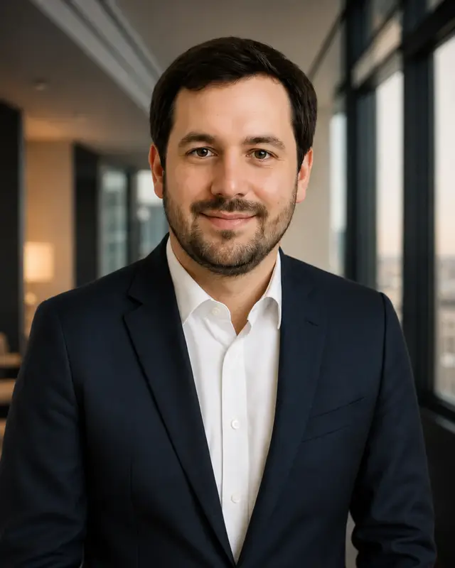 Fiktives Porträt der digitalen KI-Fachrolle Markus Reinhardt